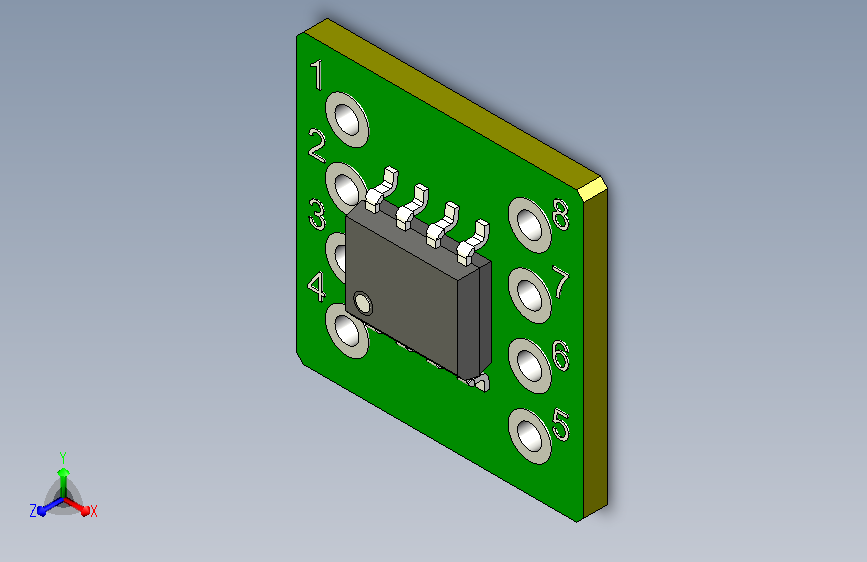 A0008567-SO8-DIP8_PCB适配器