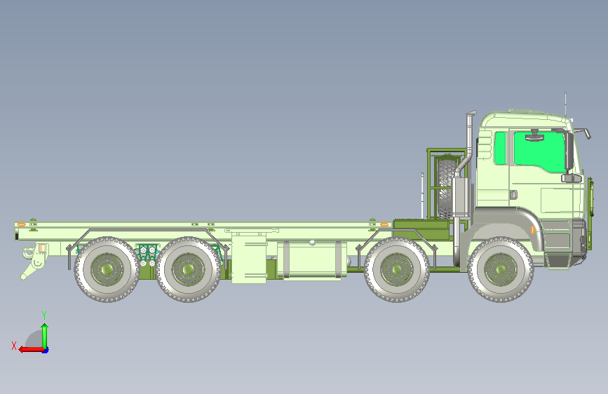 坦克 战车 8X8 背面视图