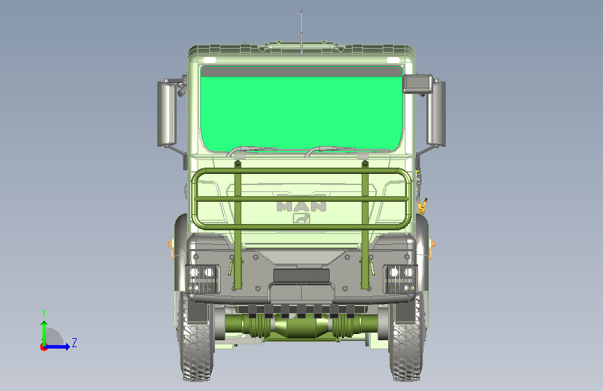坦克 战车 8X8 左侧视图