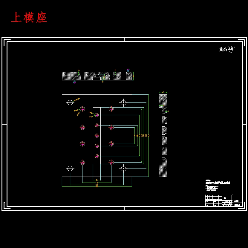 塑料闸瓦钢背弯曲模设计-冲压模具含9张CAD图