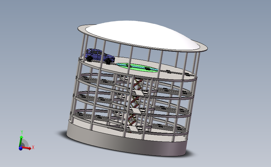 沉井式立体车库