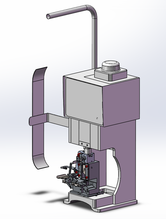 JY-1.5T 超静音端子机含端子模具三维step