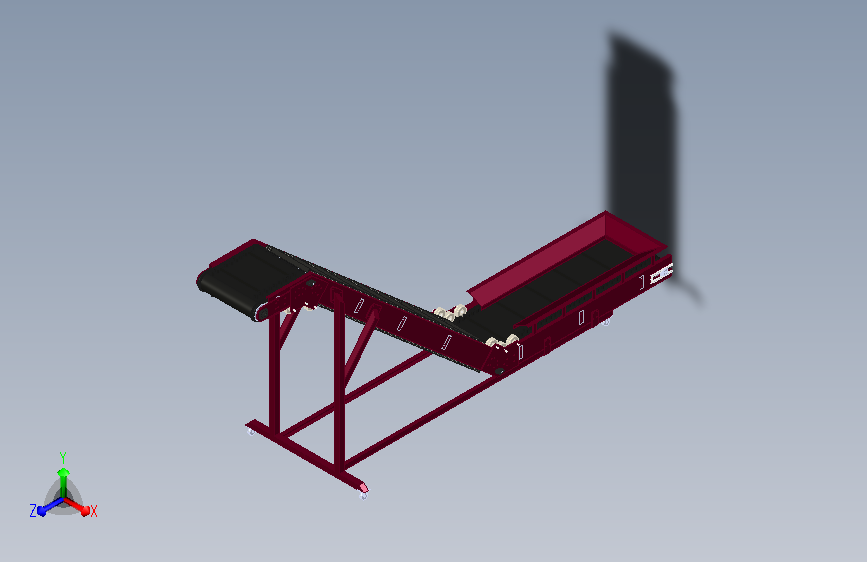 z 输送机 3d机械模型图纸