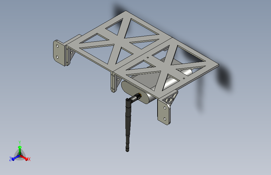 A0008703-3D 可打印 1U 机架安装用于 Yeastar TG100 的 3D 模型