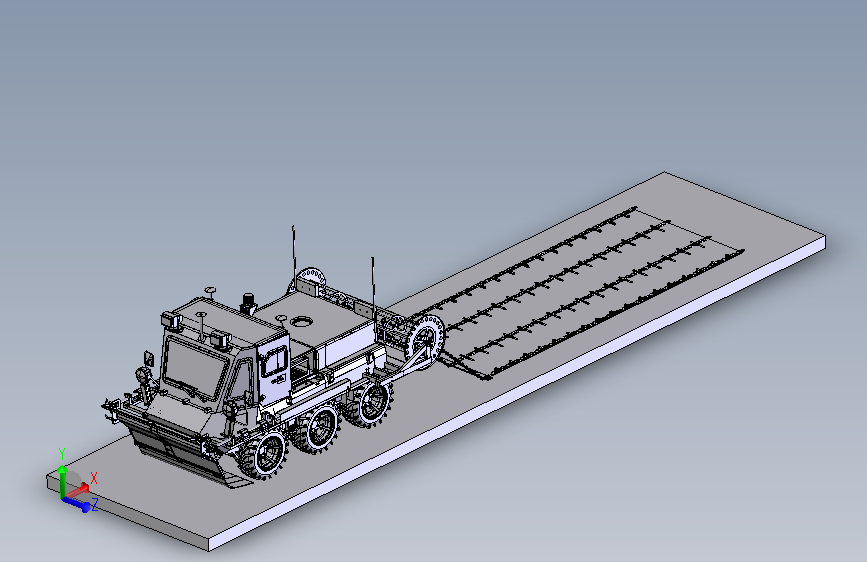 全地形六轮型山猫6×6草原灭火车