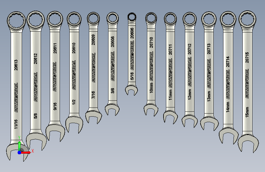 13-PC-扳手 正面视图