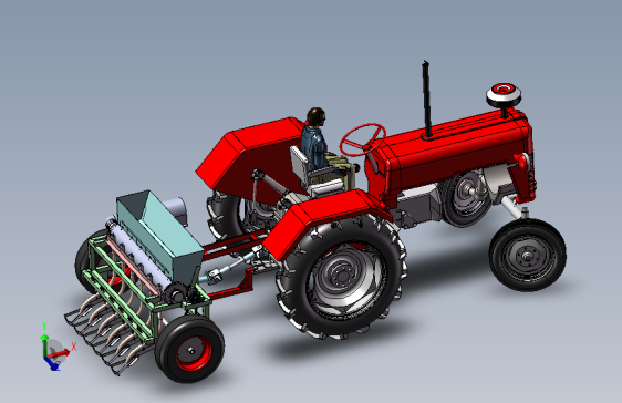 花生自动播种机三维solidworks模型
