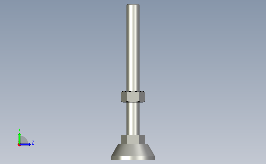ajpb-d40-m12-l120_asm尼龙底座型地脚.stp 左侧视图