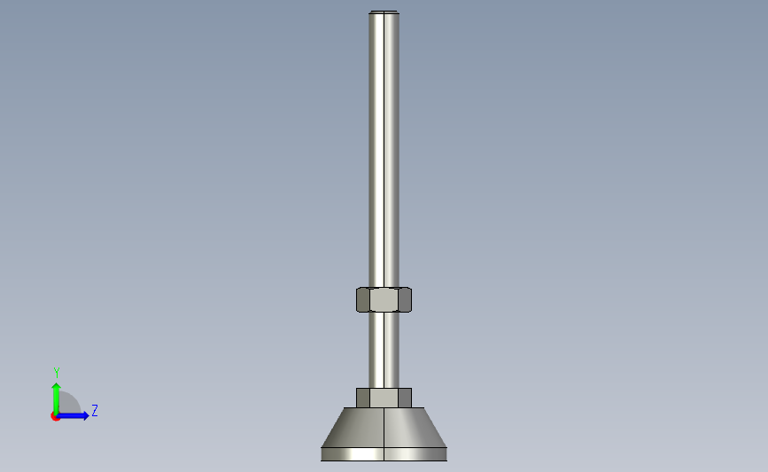 ajpb-d50-m12-l150_asm尼龙底座型地脚.stp 左侧视图