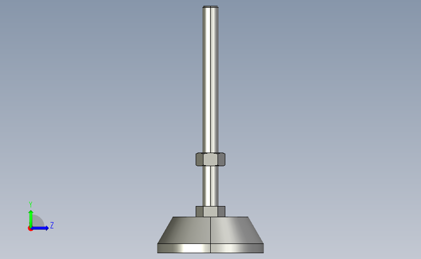 ajpb-d80-m12-l150_asm尼龙底座型地脚.stp 左侧视图