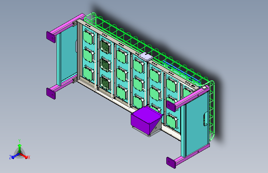 一种物联网智能试块架3D模型