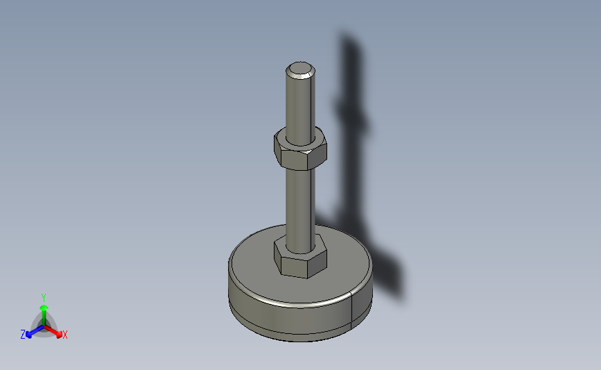 ajpc-d40-m8-l60_asm金属杯配橡胶底座型地脚.stp