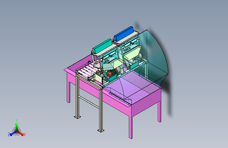 自动化翻斗机3D图