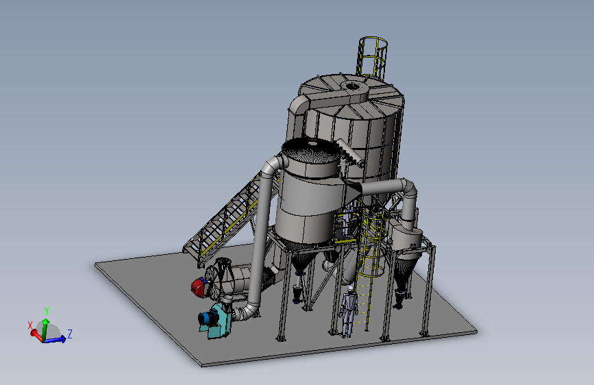 大型喷雾干燥器  Solidworks16