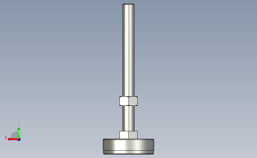 ajpc-d60-m14-l150_asm金属杯配橡胶底座型地脚.stp 背面视图