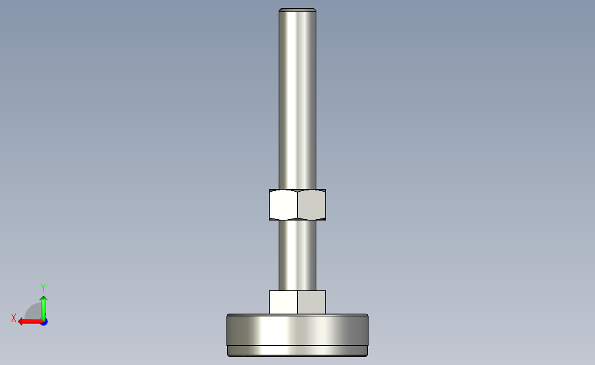 ajpc-d60-m16-l120_asm金属杯配橡胶底座型地脚.stp 背面视图