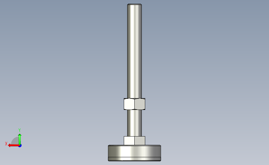 ajpc-d60-m16-l150_asm金属杯配橡胶底座型地脚.stp 背面视图