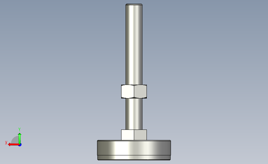 ajpc-d70-m16-l120_asm金属杯配橡胶底座型地脚.stp 背面视图