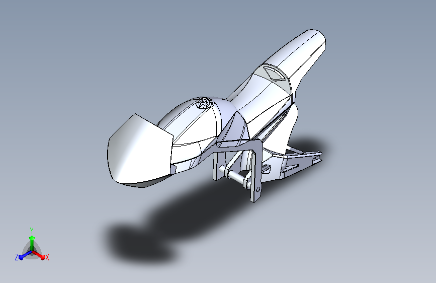 运动摩托车 SolidWorks  stp