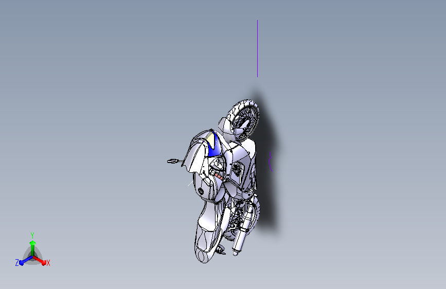 雅马哈摩托车 yamaha yzf600r catia stp