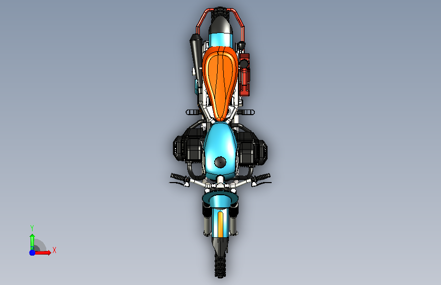 乌拉尔摩托车 ural enduro stp 正面视图