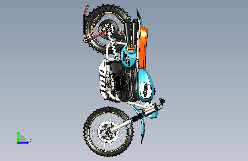 乌拉尔摩托车 ural enduro stp 左侧视图