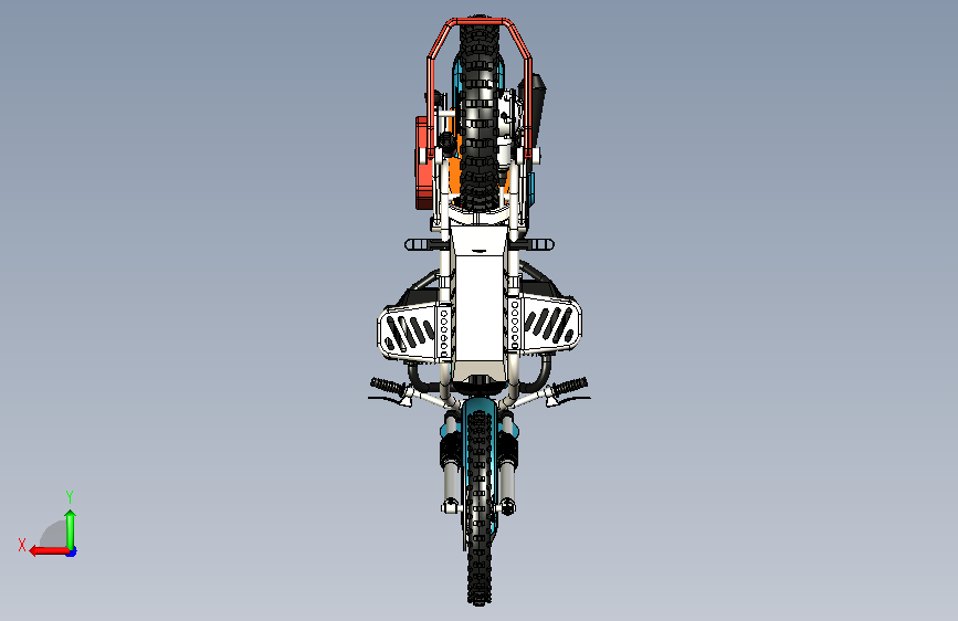 乌拉尔摩托车 ural enduro stp 背面视图