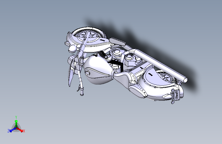 印度首席经典摩托车 catia