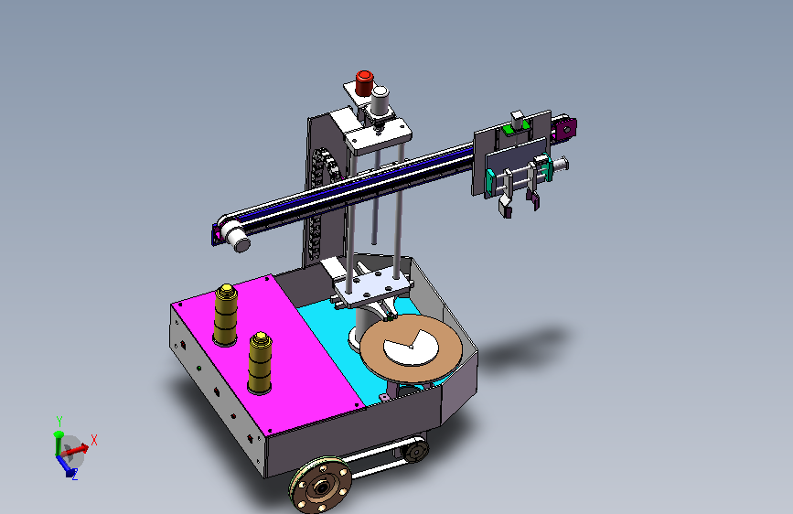 自动堆垛式载运机器人的设计【SOLIDWORKS】 261326