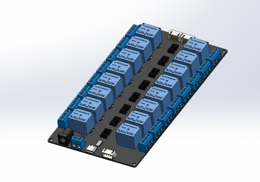 A0008935-XL9535 i2C 16路继电器模块