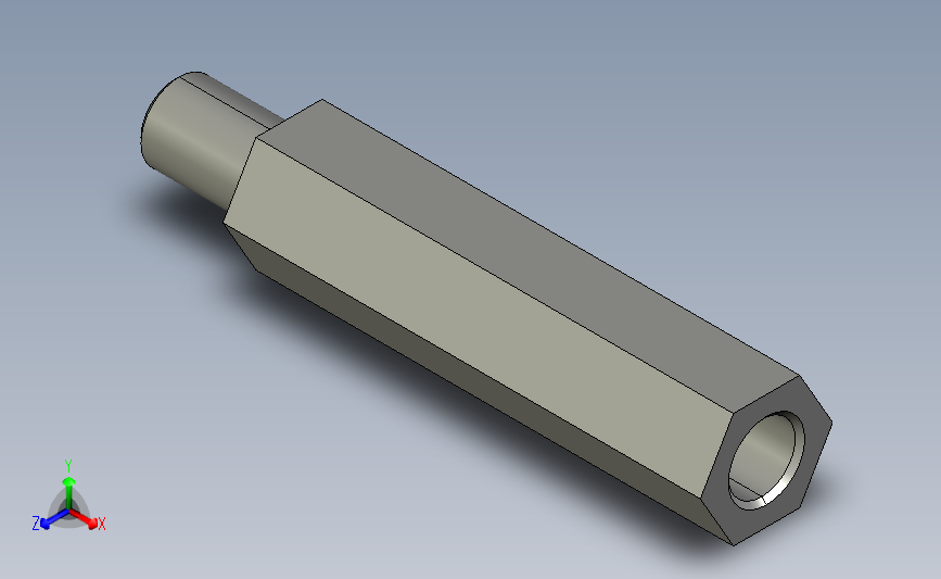 atft-m4-l25铜支柱-一端内螺纹一端外螺纹型.stp