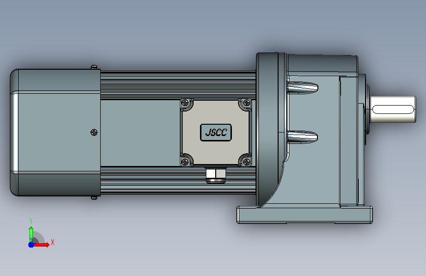 变频减速电机 f1500h01-L 正面视图