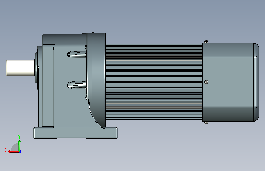 变频减速电机 f1500h01-L 背面视图