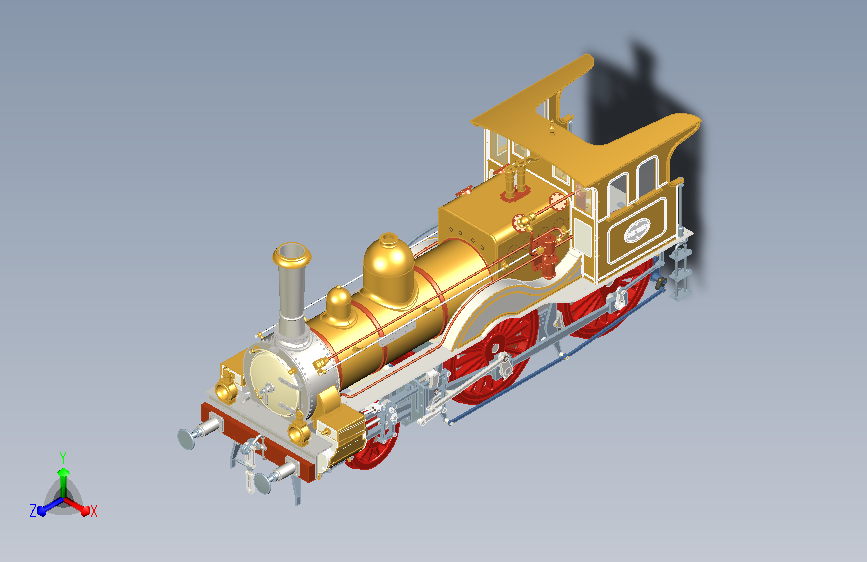 火车 机车10 Inventor