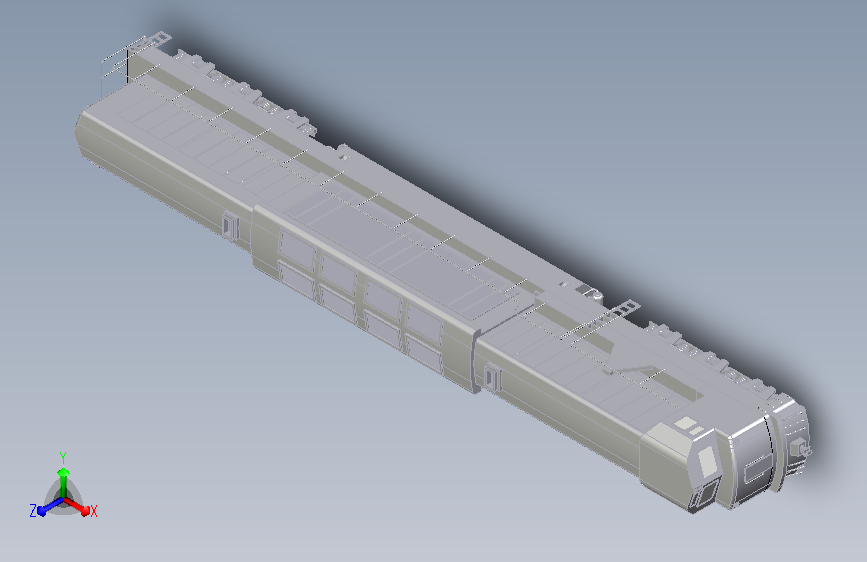 火车 机车8 Inventor