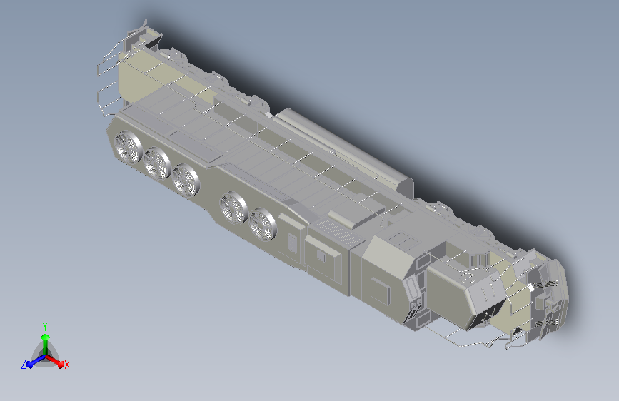 火车 机车14 Inventor