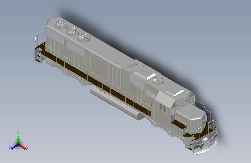 火车 机车15 Inventor