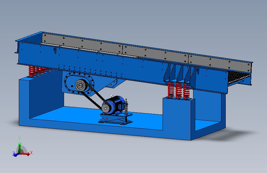 GZD1300×6000振动给料机3D