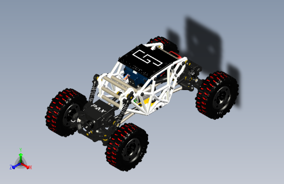Desert Racing Car赛车模型结构