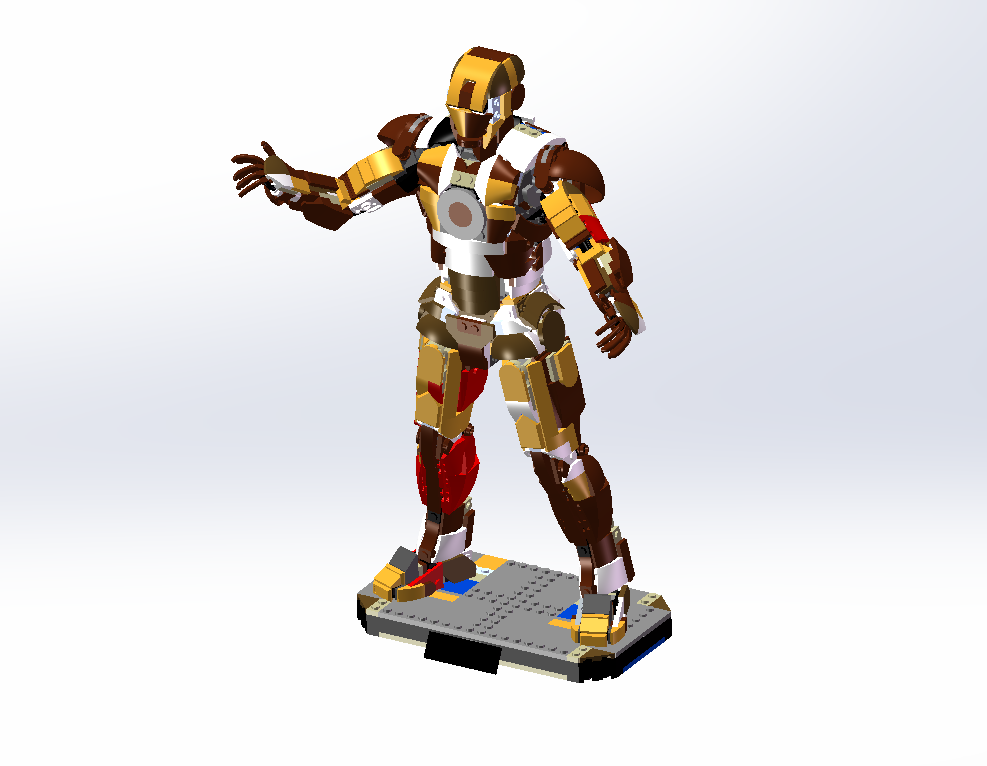 Iron man 76344钢铁侠MK3立体拼装模型