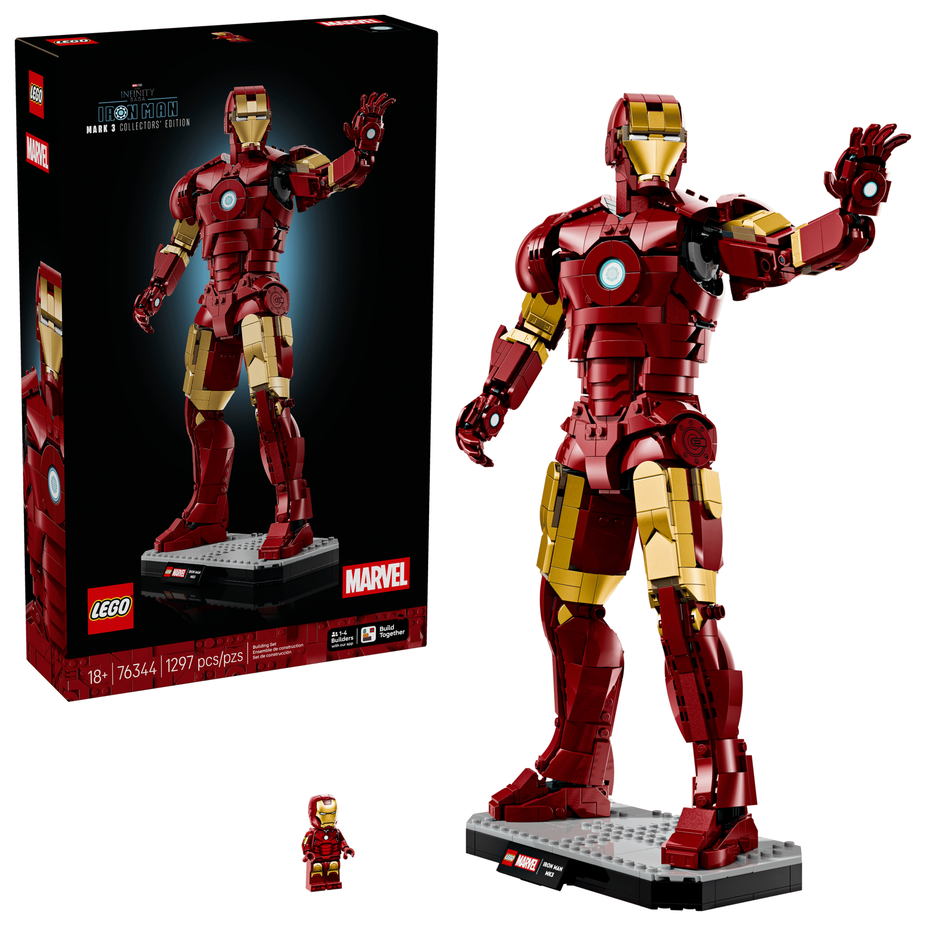 Iron man 76344钢铁侠MK3立体拼装模型