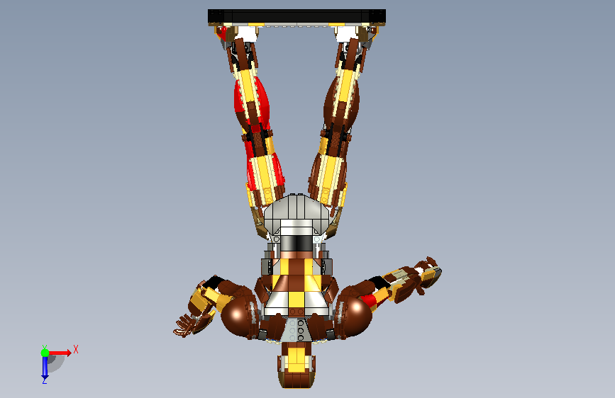 Iron man 76344钢铁侠MK3立体拼装模型 俯视图