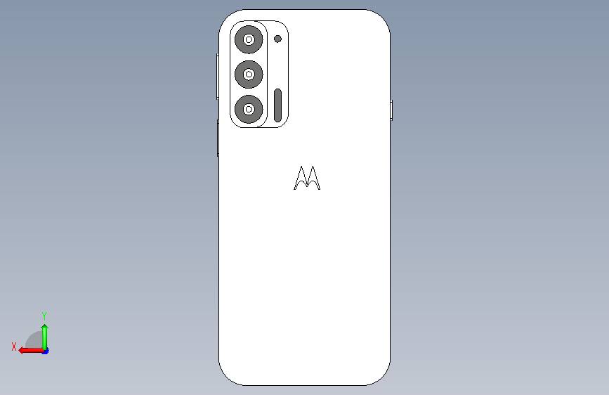 Motorola Mobile摩托罗拉手机 背面视图