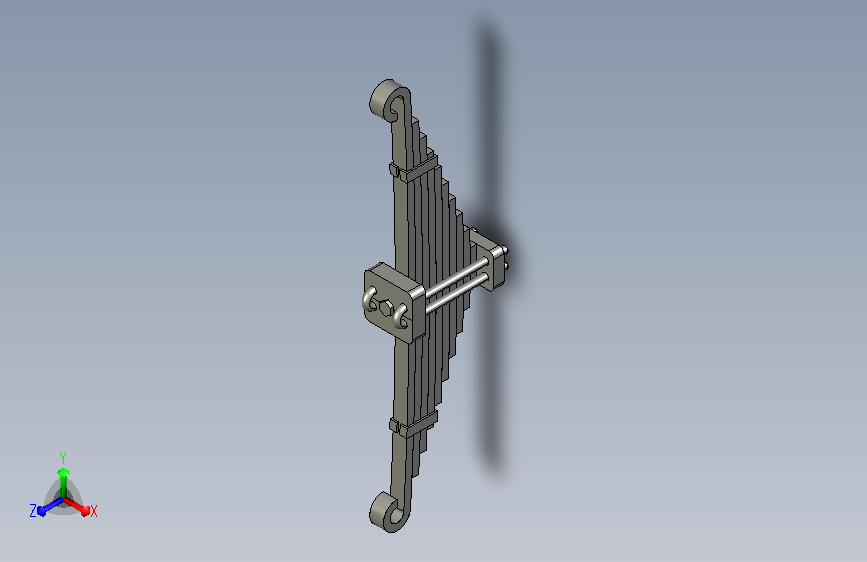 叶片弹簧3 CATIA IGS