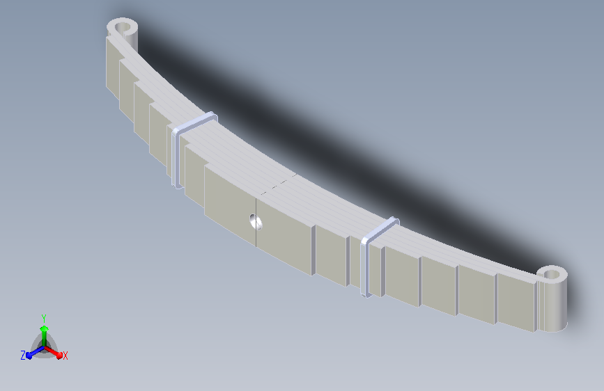 板簧设计与分析 SW12 ANSYS