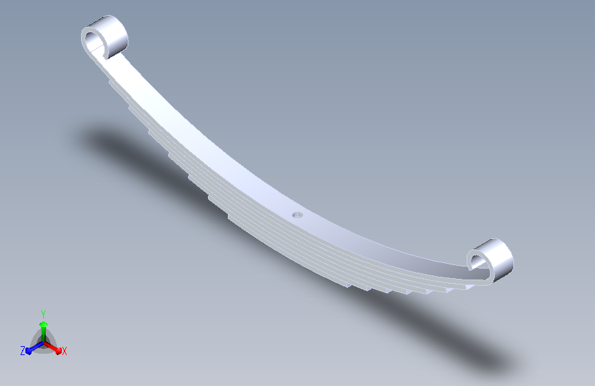 叶片弹簧与ANSYS 19 SW17 STP分析