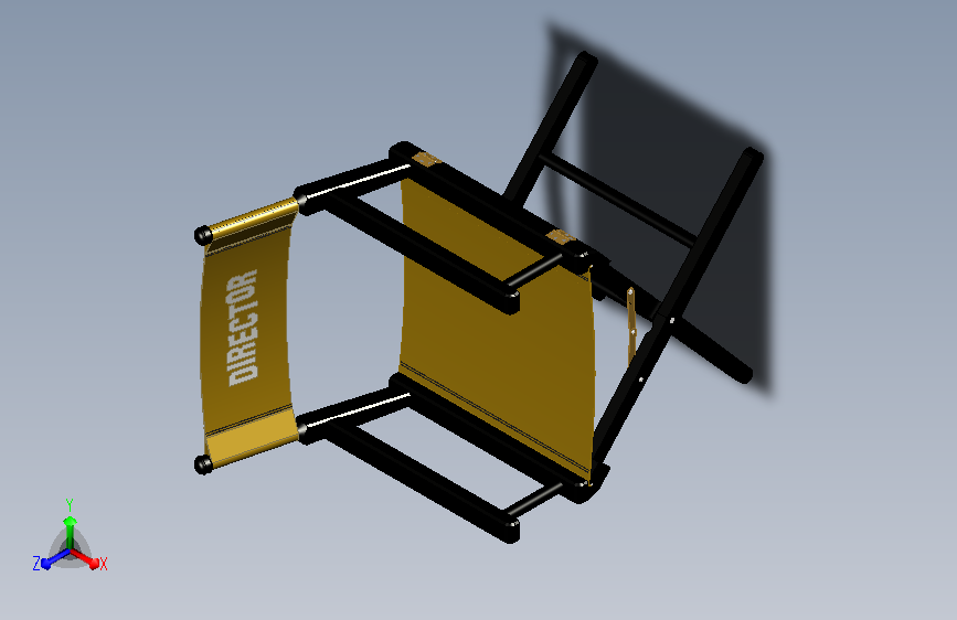 董事主席桌子 catia