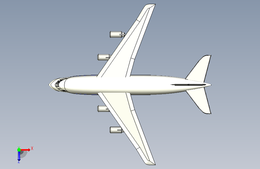 004-客机-安东诺夫 An-124 STEP 俯视图