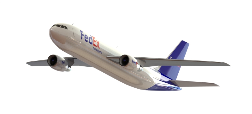 058-客机-空客 A300 3D 模型 SW STEP