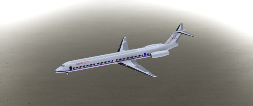 075-客机-麦道MD-90 SW STEP